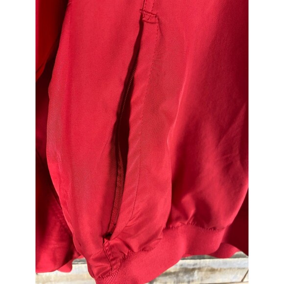 Nike Men's Sz M Red Ohio State Pullover Wind Breaker Reflective 1/4 Zip - Picture 6 of 15